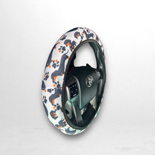 Dachshund Steering Wheel Cover: Drive with Pawsitive Style!