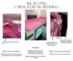 🌟 Bunk Buddy Set: All-in-One Caravan Zip Bunk Bed Set