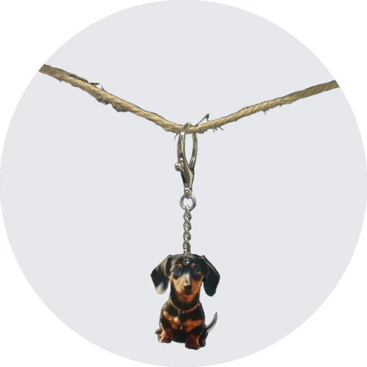 Adorable Dachshund Key Ring: Bring Your Love Everywhere!