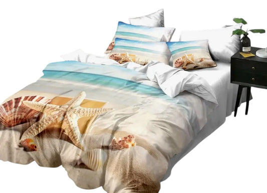 Serene Coastal Bliss: Starfish Doona Cover