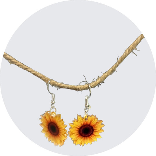 Blooming Beauty: Stunning Sunflower Earrings