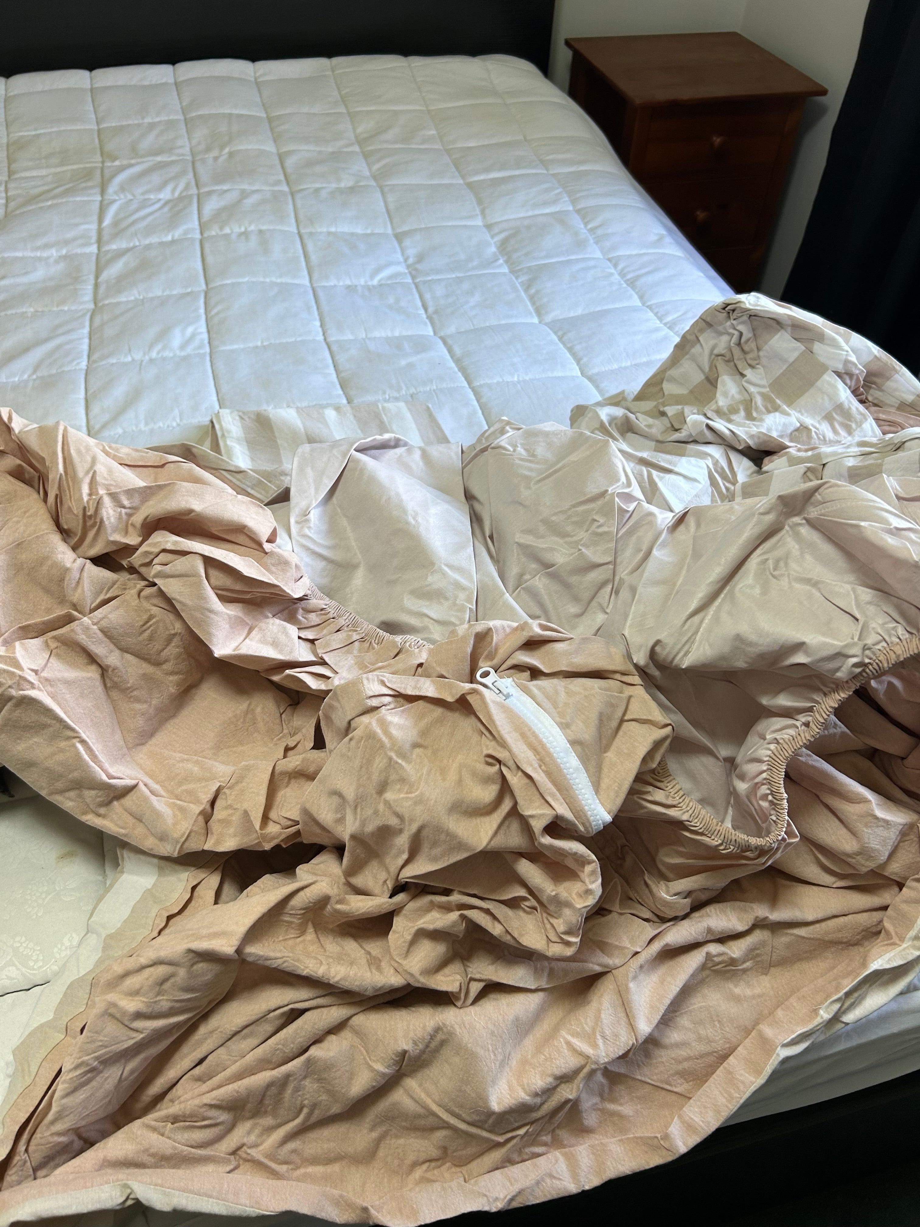 Caravan & Home Double/Queen All-In-One Zip Bedding Set | 300TC Cotton Sheets