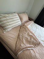 Caravan & Home Double/Queen All-In-One Zip Bedding Set | 300TC Cotton Sheets