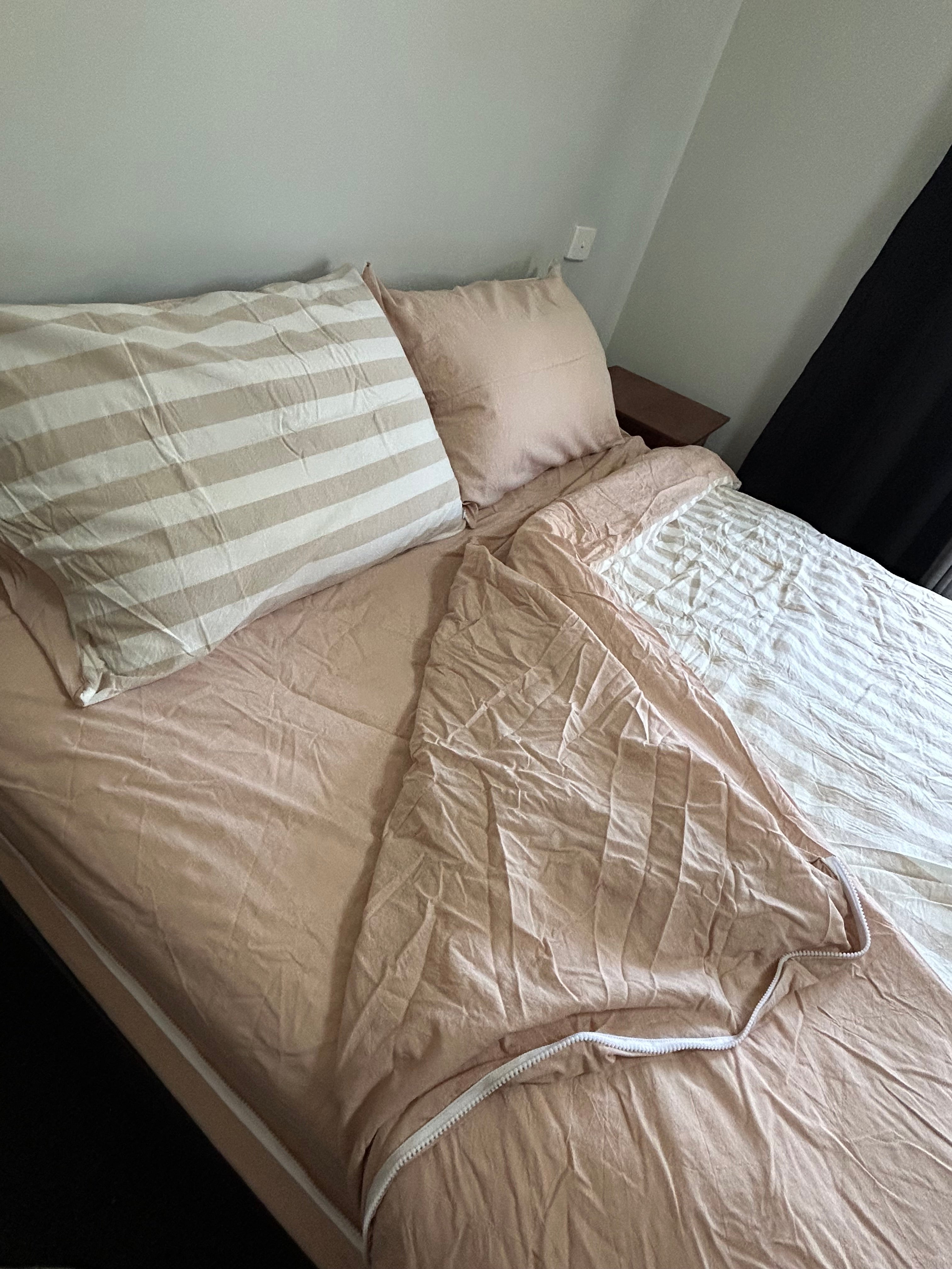Caravan & Home Double/Queen All-In-One Zip Bedding Set | 300TC Cotton Sheets