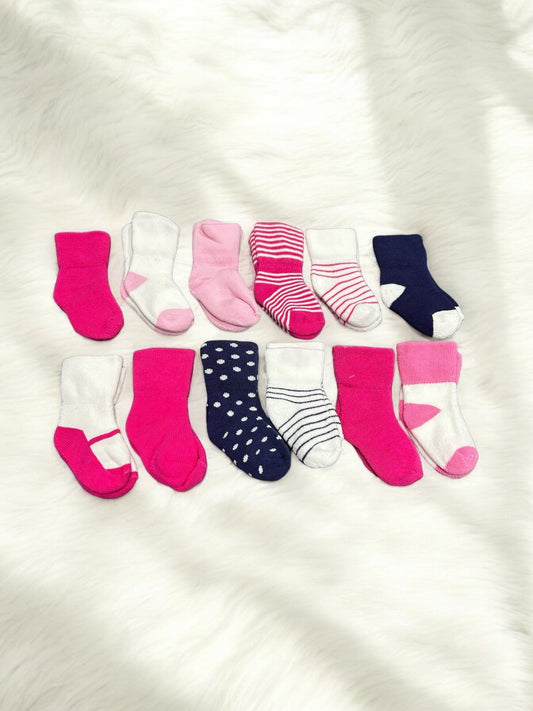 "Baby Socks for 6-12 Months: Sold Individually or as a Pack!"