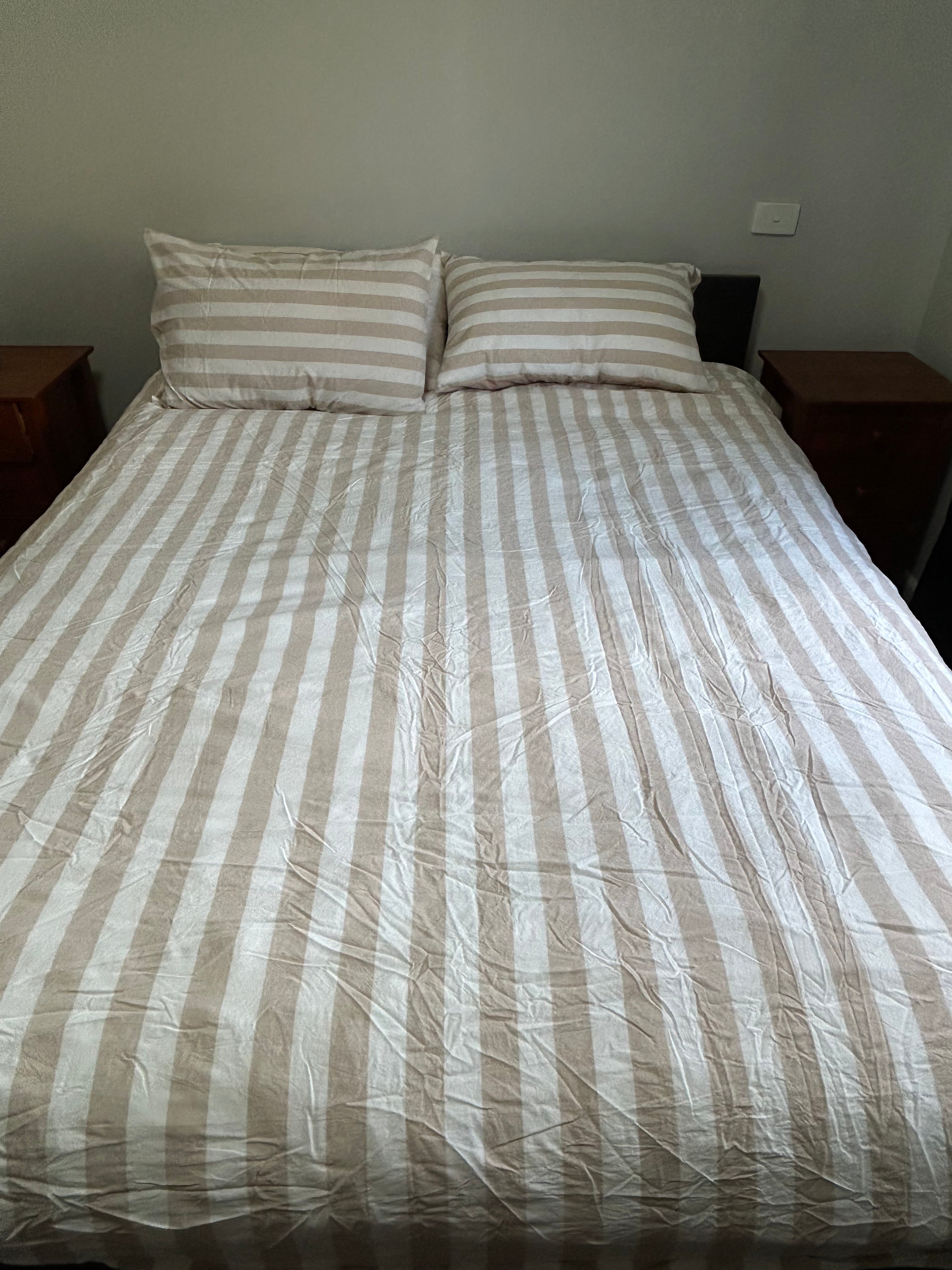 Caravan & Home Double/Queen All-In-One Zip Bedding Set | 300TC Cotton Sheets