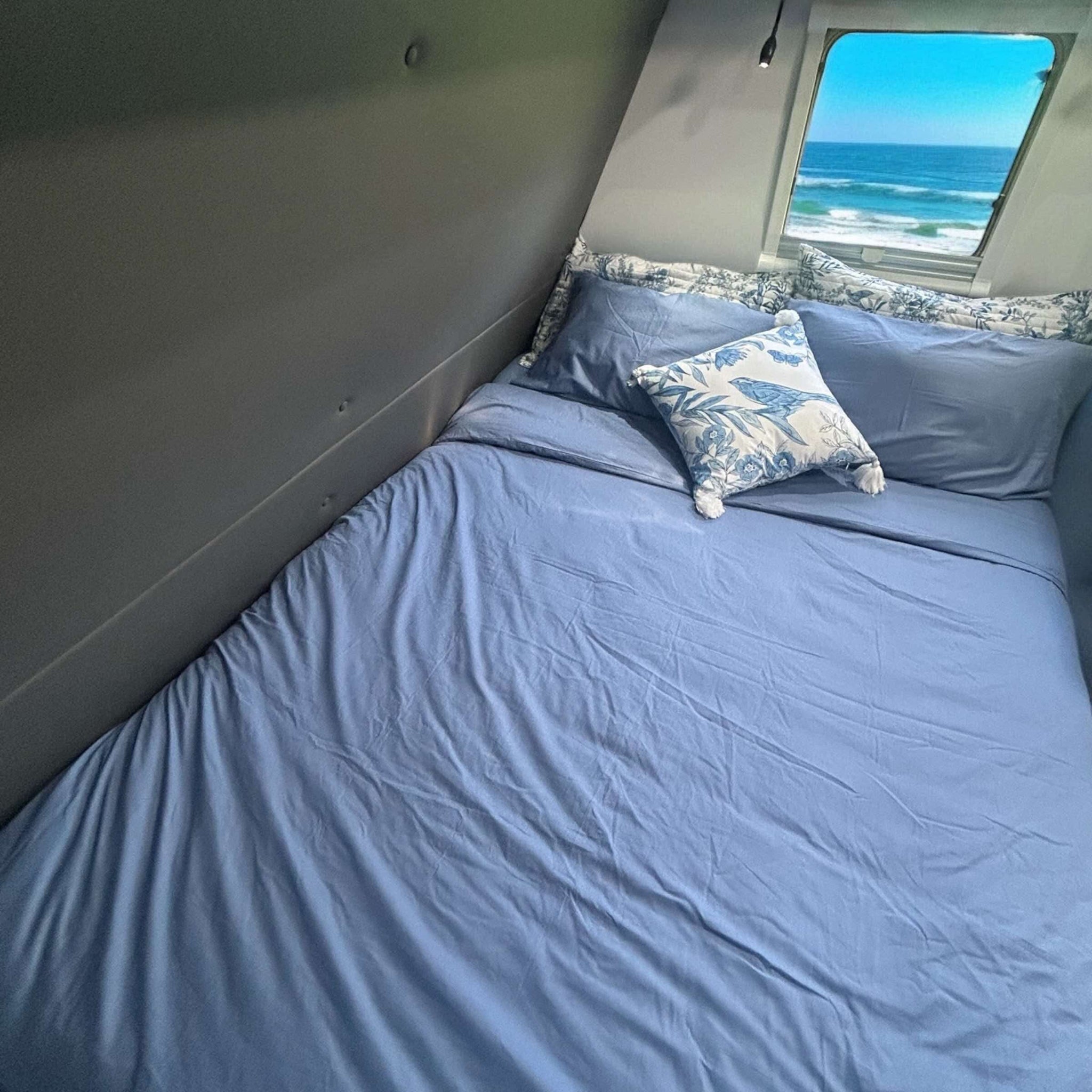 Caravan Bedding east to west bed 