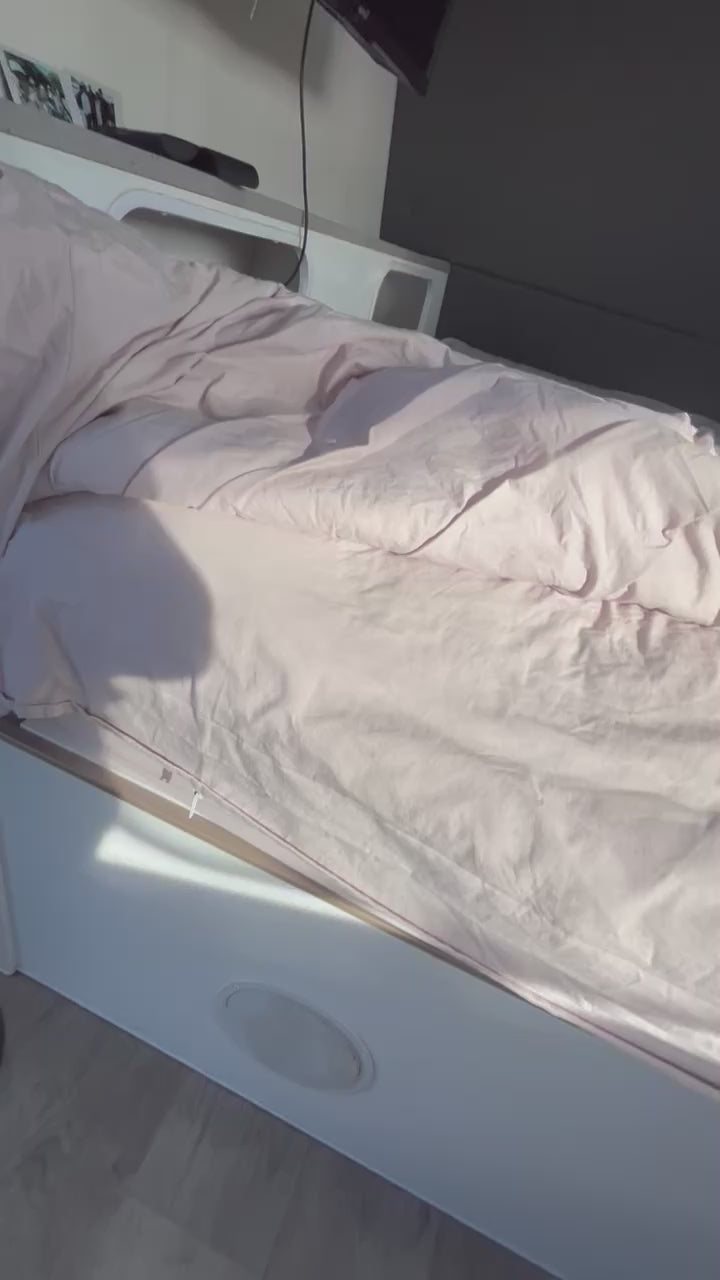 Reversible Retreat Set: All-in-One Zip-On Caravan Bedding Set Reversible Including Doona & Doona Cover